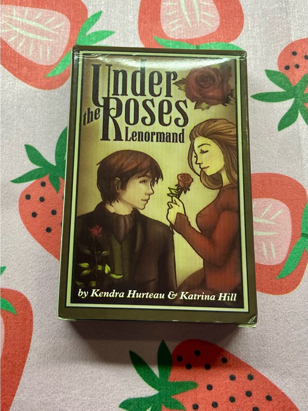 Under the Roses Lenormand Card Deck - Green/Brown